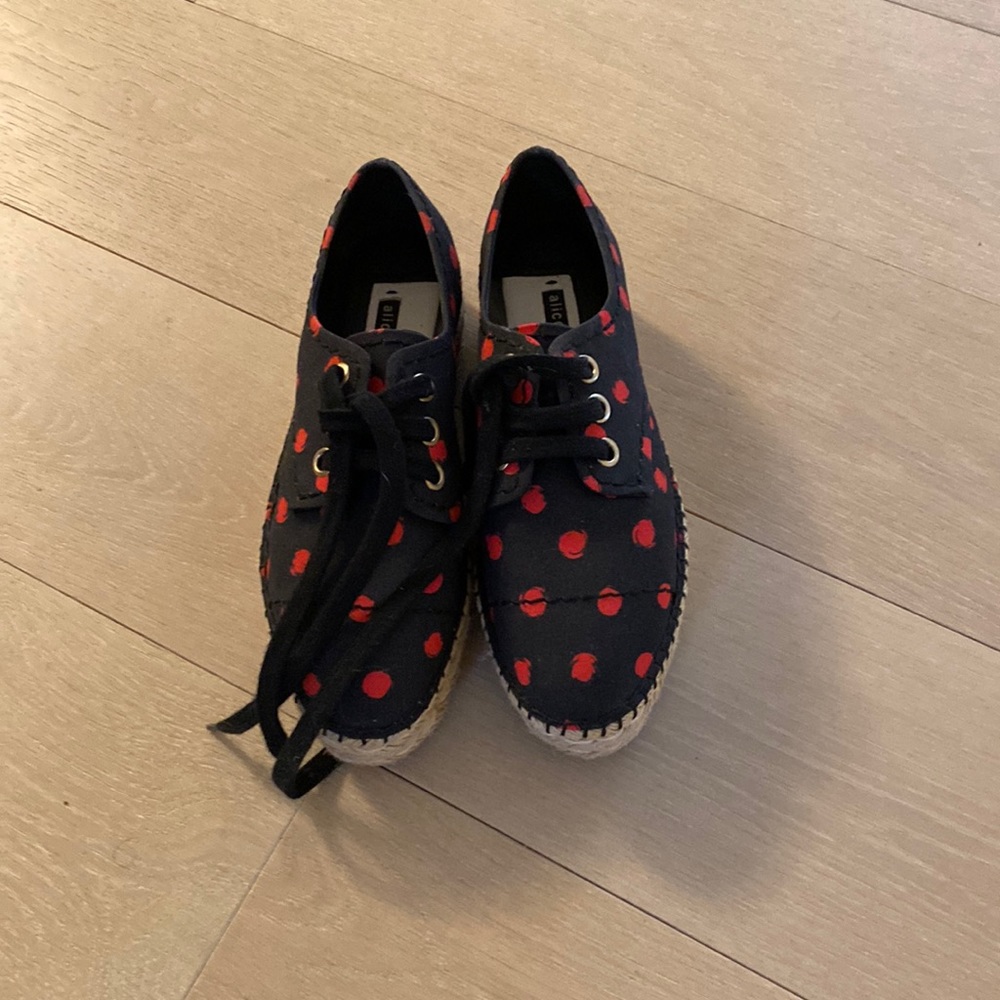 Never worn platform espadrilles size 38.5